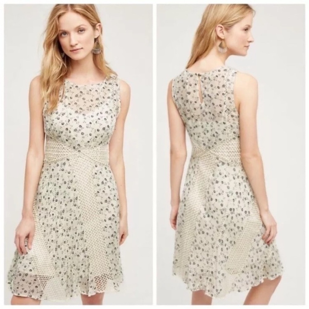Anthropologie lace mini dress